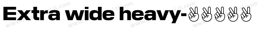 Extra wide heavy字体转换